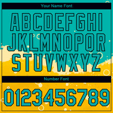 Load image into Gallery viewer, Custom Aqua Yellow-Black 3D Pattern Design Beer Performance T-Shirt