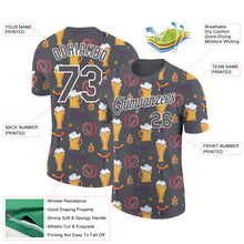 Load image into Gallery viewer, Custom Steel Gray White 3D Pattern Design Oktoberfest Beer Festival Performance T-Shirt