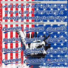 Load image into Gallery viewer, Custom White Red-Royal 3D American Flag Eagle And Star Authentic Baseball Jersey