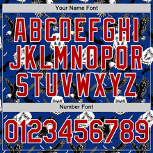 Load image into Gallery viewer, Custom Royal Red-White 3D Pattern Design American Eagle Authentic Baseball Jersey