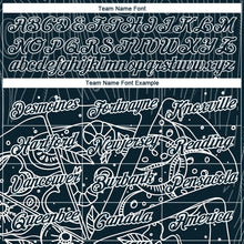 Load image into Gallery viewer, Custom Navy White 3D Pattern Design Food Pizza Performance T-Shirt