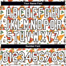 Load image into Gallery viewer, Custom White Black 3D Pattern Design Food Pizza Performance T-Shirt