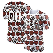 Load image into Gallery viewer, Custom White Black 3D Pattern Design Food Pizza Performance T-Shirt