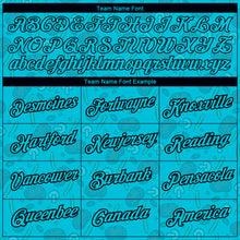 Load image into Gallery viewer, Custom Lakes Blue Black 3D Pattern Design Food Pizza Performance T-Shirt