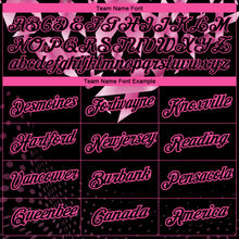 Load image into Gallery viewer, Custom Black Pink 3D Pink Ribbon Breast Cancer Heart Performance T-Shirt