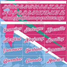 Load image into Gallery viewer, Custom Hot Pink Light Blue-White 3D Pink Ribbon Breast Cancer Performance T-Shirt