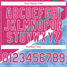 Load image into Gallery viewer, Custom Hot Pink Light Blue-White 3D Pink Ribbon Breast Cancer Performance T-Shirt