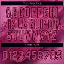 Load image into Gallery viewer, Custom Hot Pink Black 3D Pink Ribbon Breast Cancer Performance T-Shirt