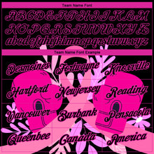 Load image into Gallery viewer, Custom Black Deep Pink 3D Pink Ribbon Breast Cancer Performance T-Shirt