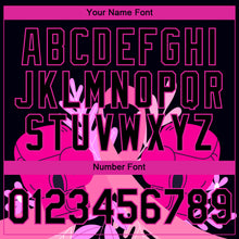 Load image into Gallery viewer, Custom Black Deep Pink 3D Pink Ribbon Breast Cancer Performance T-Shirt