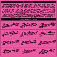 Load image into Gallery viewer, Custom Pink Black 3D Pink Ribbon Breast Cancer Performance T-Shirt