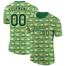 Load image into Gallery viewer, Custom Green City Cream 3D Pattern Design Dollar Banknote Money Theme Performance T-Shirt