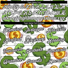 Load image into Gallery viewer, Custom White Black 3D Pattern Design Dollar Sign Money Theme Performance T-Shirt