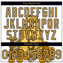 Load image into Gallery viewer, Custom White Old Gold-Black 3D Pattern Design Dollar Sign Money Theme Performance T-Shirt
