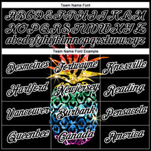Load image into Gallery viewer, Custom Black White 3D Pattern Design Hawaii Style Glitter Pineapple Performance T-Shirt