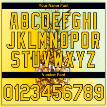 Load image into Gallery viewer, Custom Pea Green Gold-Black 3D Pattern Design Hawaii Style Pineapple Performance T-Shirt