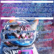 Load image into Gallery viewer, Custom Royal White 3D Pattern Design Space Astronaut Performance T-Shirt