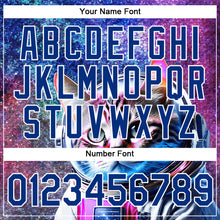 Load image into Gallery viewer, Custom Royal White 3D Pattern Design Space Astronaut Performance T-Shirt