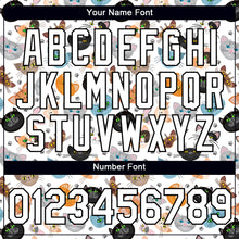 Load image into Gallery viewer, Custom White Black 3D Pattern Design Animal Cat Performance T-Shirt