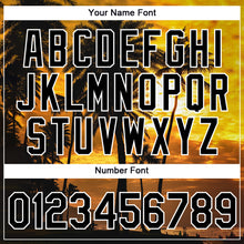 Load image into Gallery viewer, Custom Gold Black-White 3D Pattern Design Hawaii Palm Trees Performance T-Shirt