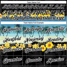 Load image into Gallery viewer, Custom Black White 3D Pattern Design Hawaii Palm Trees On Beach Performance T-Shirt