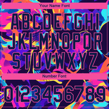 Load image into Gallery viewer, Custom Navy Pink 3D Pattern Design Rave Animal Cat Performance T-Shirt