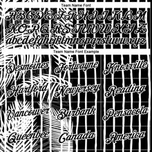 Load image into Gallery viewer, Custom Black White 3D Tropical Hawaii Palm Leaves Performance T-Shirt