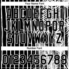 Load image into Gallery viewer, Custom Black White 3D Tropical Hawaii Palm Leaves Performance T-Shirt