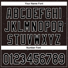 Load image into Gallery viewer, Custom Black White 3D Pattern Design Starry Sky Authentic Baseball Jersey