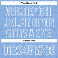 Load image into Gallery viewer, Custom Light Blue White 3D Pattern Design Dots Authentic Baseball Jersey