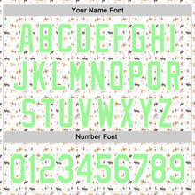 Load image into Gallery viewer, Custom White Pea Green 3D Pattern Design Rodeo Cowboy Authentic Baseball Jersey