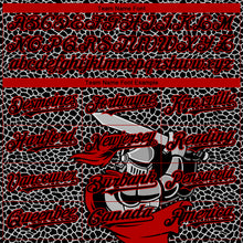 Load image into Gallery viewer, Custom Black Red-White 3D Pattern Design Knight Hero Art Authentic Baseball Jersey