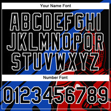 Load image into Gallery viewer, Custom Black Thunder Blue-Red 3D Pattern Design Knight Hero Art Authentic Baseball Jersey