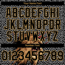 Load image into Gallery viewer, Custom Black Old Gold 3D Pattern Design Animal Lion Authentic Baseball Jersey