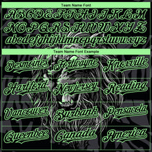 Load image into Gallery viewer, Custom Black Pea Green 3D Pattern Design Animal Lion Authentic Baseball Jersey