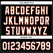 Load image into Gallery viewer, Custom Black White-Orange 3D Pattern Design Football Helmet And Animal Claw Authentic Baseball Jersey