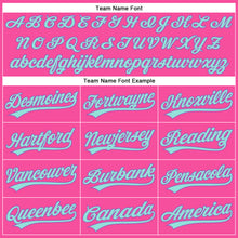 Load image into Gallery viewer, Custom Pink Ice Blue Medium Purple-Light Yellow 3D Pattern Design Football Skull Helmet Authentic Baseball Jersey