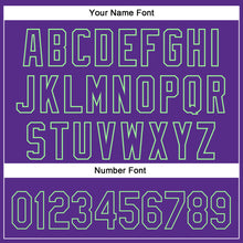 Load image into Gallery viewer, Custom Purple Pea Green 3D Pattern Design Champion Trophy Authentic Baseball Jersey