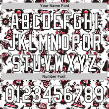 Load image into Gallery viewer, Custom White Black 3D Pattern Halloween Authentic Baseball Jersey