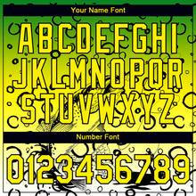 Load image into Gallery viewer, Custom Grass Green Light Yellow-Black 3D Pattern Design Trout Fish Fishing Performance T-Shirt