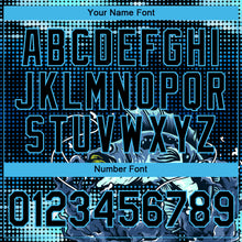 Load image into Gallery viewer, Custom Sky Blue Black 3D Pattern Design Fishing Performance T-Shirt