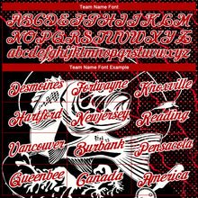 Load image into Gallery viewer, Custom Black Red-White 3D Pattern Design Fishing Performance T-Shirt