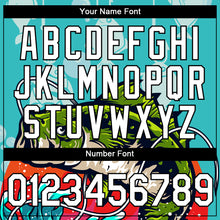 Load image into Gallery viewer, Custom Aqua White-Black 3D Pattern Design Big Bass Fish Fishing Performance T-Shirt