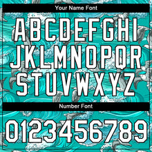 Load image into Gallery viewer, Custom Aqua White-Black 3D Pattern Design Sea Wave Fishing Performance T-Shirt