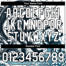 Load image into Gallery viewer, Custom White Black 3D Pattern Design Fishing Fish Hook Performance T-Shirt