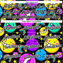 Load image into Gallery viewer, Custom Black White 3D Pattern Design Smile Emoji Performance T-Shirt