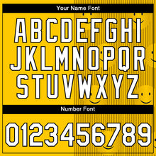 Load image into Gallery viewer, Custom Gold White-Black 3D Pattern Design Smile Emoji Performance T-Shirt