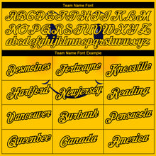 Load image into Gallery viewer, Custom Gold Black 3D Pattern Design Smile Emoji Performance T-Shirt