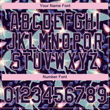 Load image into Gallery viewer, Custom Dark Purple Light Pink 3D Pattern Design Butterfly Performance T-Shirt