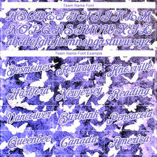 Load image into Gallery viewer, Custom Medium Purple White 3D Pattern Design Butterfly Performance T-Shirt